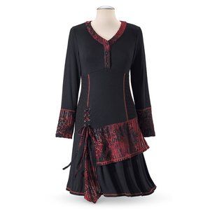 NWOT Pyramid Collection  Red and Black Dress XL/1X
